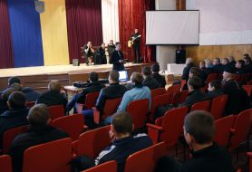 Priests in Prilutsky educational colony