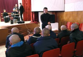 Priests in Prilutsky educational colony