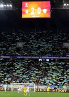 Fans in the stands