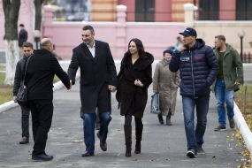 Vitaliy Klichko, Natalya Klichko and Vladimir Klichko