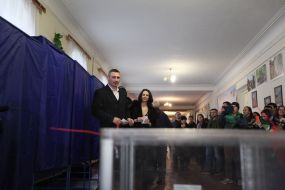 Natalya Klichko and Vitaliy Klichko