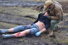 Practical training on tactical medicine