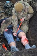 Practical training on tactical medicine