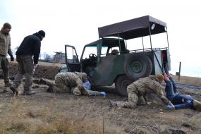 Practical training on tactical medicine