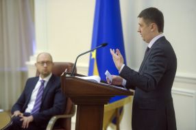 Arseniy Yatsenyuk and Vyacheslav Kyrylenko