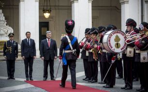 Petro Poroshenko meeting with Matteo Renzi