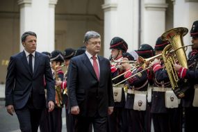 Petro Poroshenko meeting with Matteo Renzi