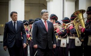 Petro Poroshenko meeting with Matteo Renzi