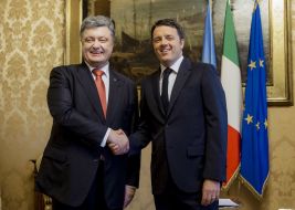 Petro Poroshenko meeting with Matteo Renzi