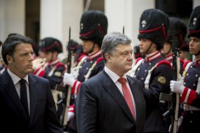 Petro Poroshenko meeting with Matteo Renzi