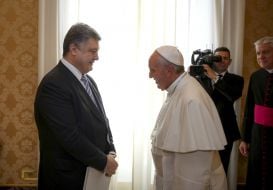 Петро Порошенко та Папа Римський Франциск