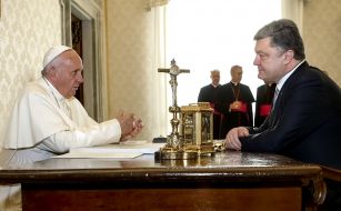 Петро Порошенко та Папа Римський Франциск