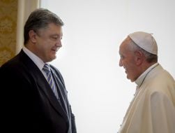 Петро Порошенко та Папа Римський Франциск