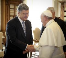 Петро Порошенко та Папа Римський Франциск