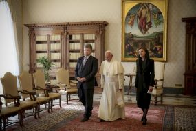 Петро Порошенко, Марина Порошенко та Папа Римський Франциск