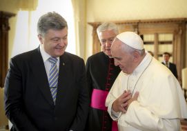 Петро Порошенко та Папа Римський Франциск