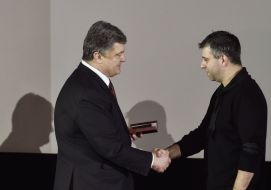 Petr Poroshenko and Yevgeny Afineevsky