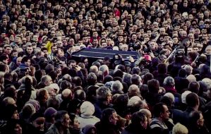 A shot from the documentary film "Winter in the fire"