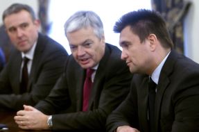 Didier Reynders and Pavel Klimkin