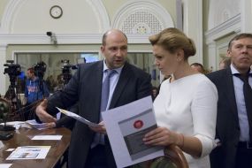 Оксана Продан и Лев Парцхаладзе 