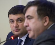 Михеил Саакашвили, Владимир Гройсман 