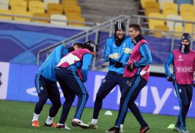 Тренировка игроков ФК "Реал" (Мадрид)