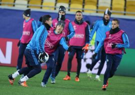 Тренировка игроков ФК "Реал" (Мадрид)