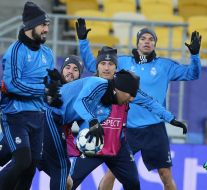 Тренировка игроков ФК "Реал" (Мадрид)