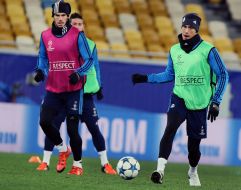 Тренировка игроков ФК "Реал" (Мадрид)