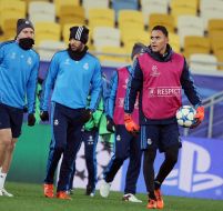 Тренировка игроков ФК "Реал" (Мадрид)