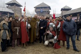 Съемочная площадка фильма "Полина"