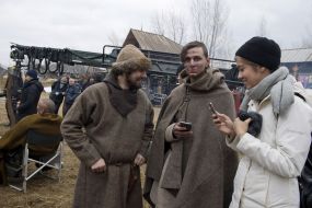 Съемочная площадка фильма "Полина"