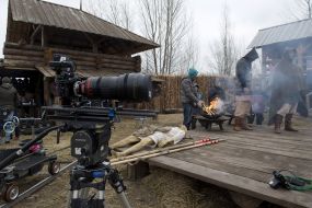 Съемочная площадка фильма "Полина"