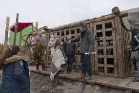 Съемочная площадка фильма "Полина"