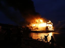 Пожежа в ресторані "Веранда на Дніпрі"