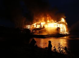 Пожежа в ресторані "Веранда на Дніпрі"