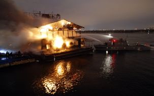 Пожежа в ресторані "Веранда на Дніпрі"