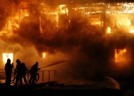 Пожежа в ресторані "Веранда на Дніпрі"