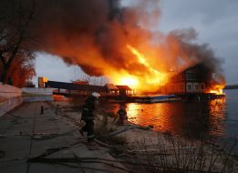 Пожежа в ресторані "Веранда на Дніпрі"