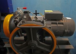 The elevator machine room