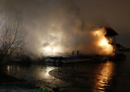 Пожежа в ресторані "Веранда на Дніпрі"