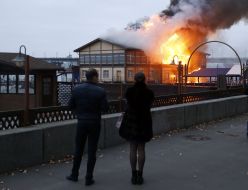 Пожежа в ресторані "Веранда на Дніпрі"