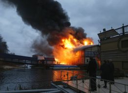 Пожежа в ресторані "Веранда на Дніпрі"