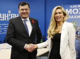 Aleksandr Kvitashvili and Vera Brezhneva