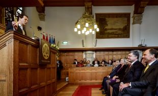 Петро Порошенко в Лейденському університеті