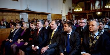 Петро Порошенко в Лейденському університеті