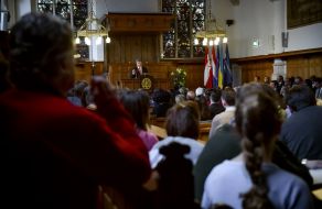 Петро Порошенко в Лейденському університеті