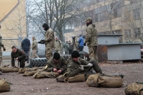 Тренировочная база полка "Азов"