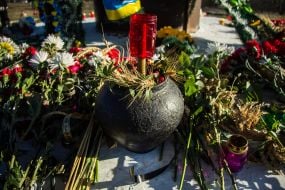 Laying flowers ceremony