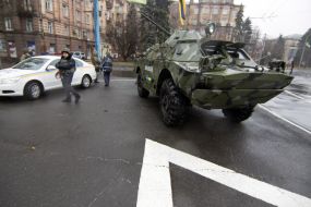 Law enforcers in Mariupol